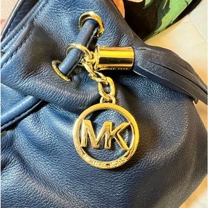 Rare Navy Blue Micheal Kors Bucket Bag